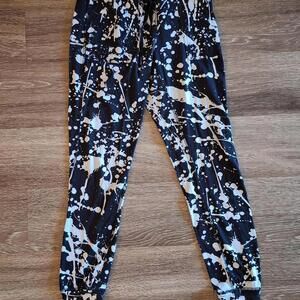 Hot Kiss Stylish Splatter Print Joggers